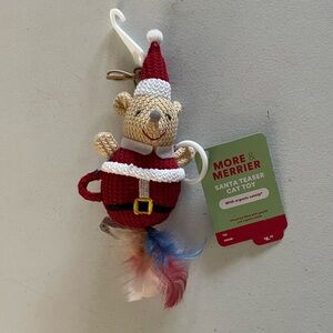 New Catnip Santa Teaser Cat Toy